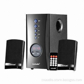 2.1CH Computer Speaker with USB, SD Card Reader and FM Radio Function